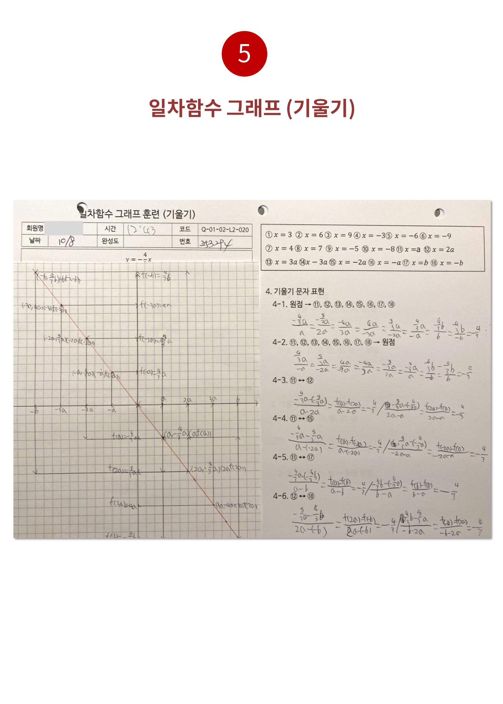 수피온-함수 그래프-일차함수 기울기